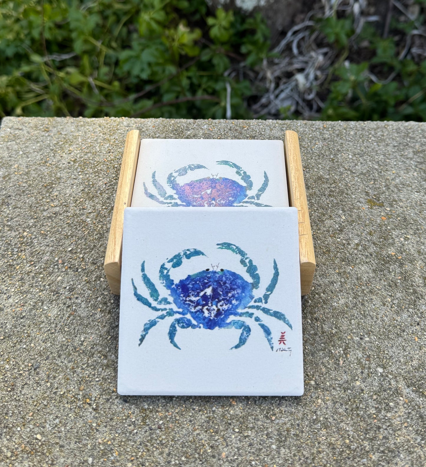 Crab Imprint Coaster