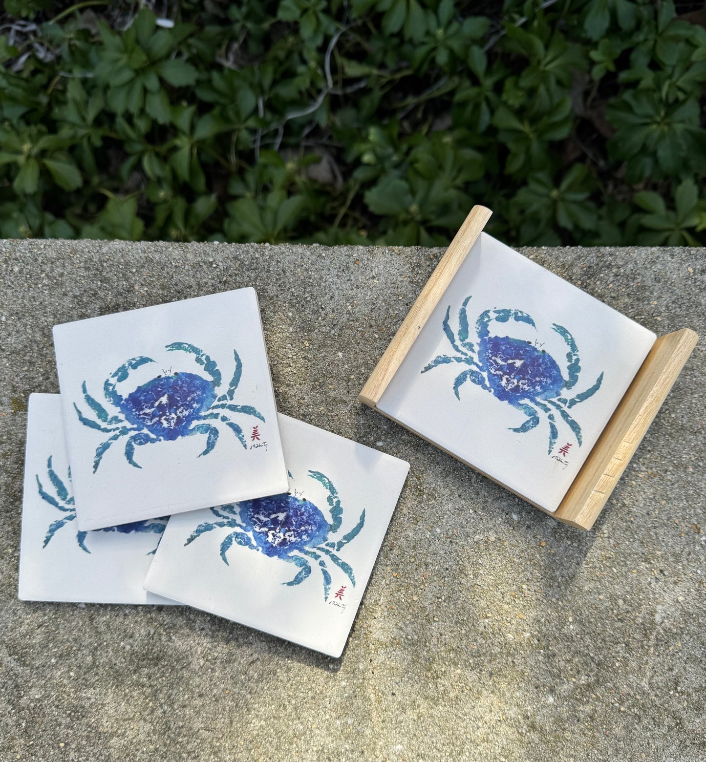 Crab Imprint Coaster