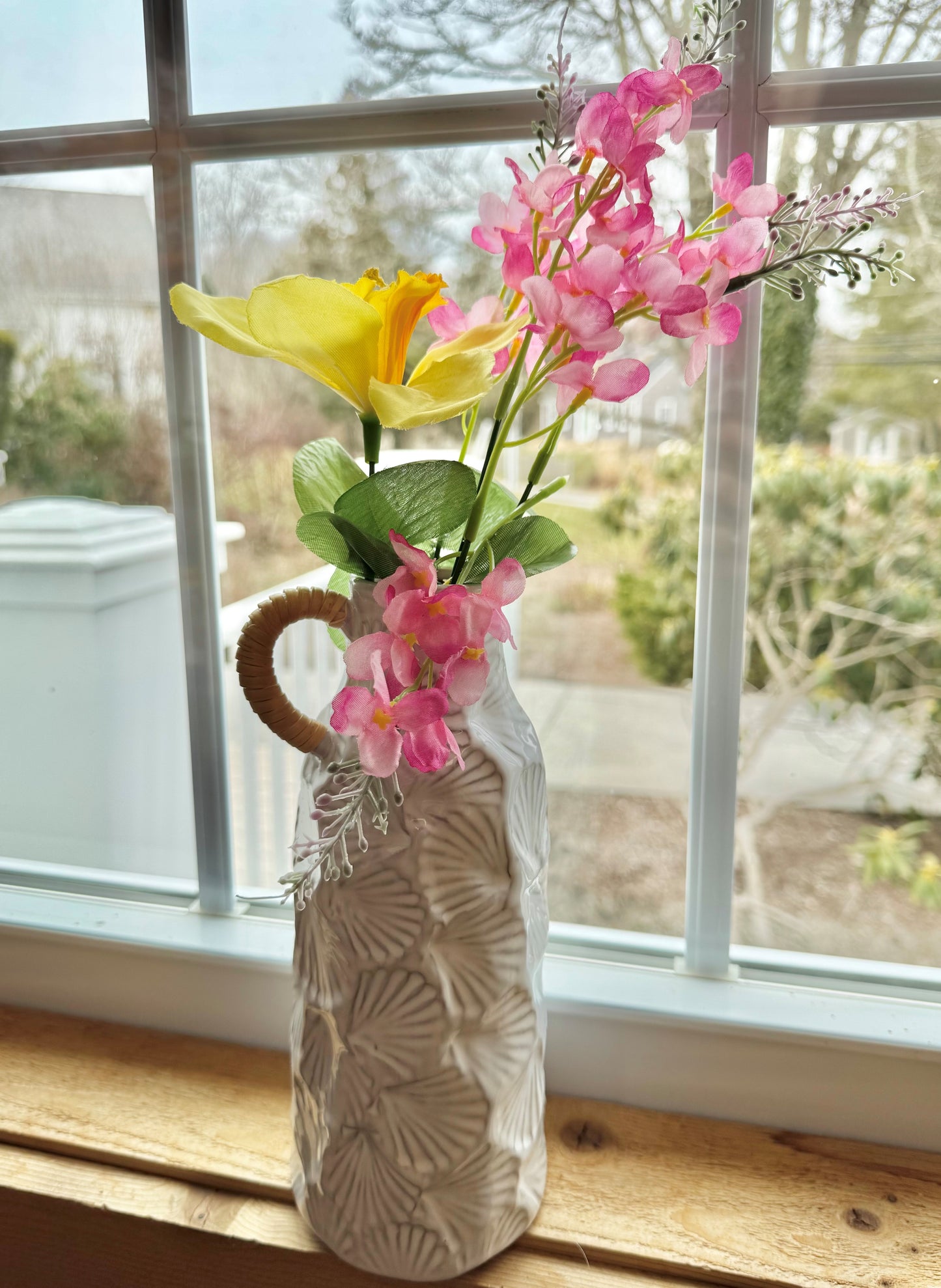 Large Sea Textured Bud Vase