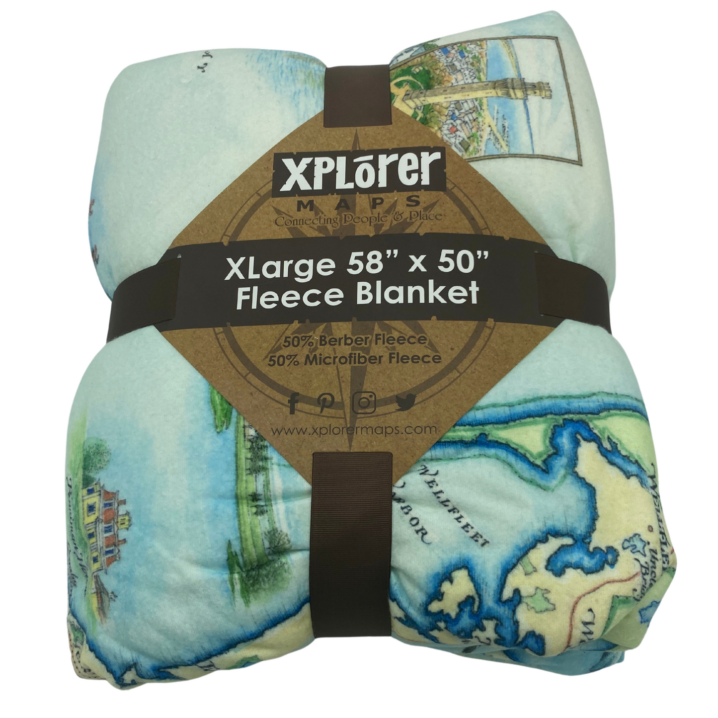 Cape Cod Xplorer Map Blanket