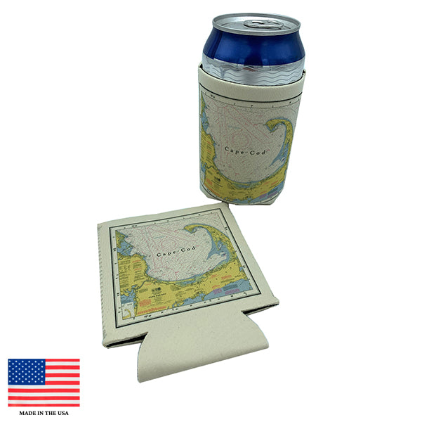 Cape Cod Nautical Chart Koozie