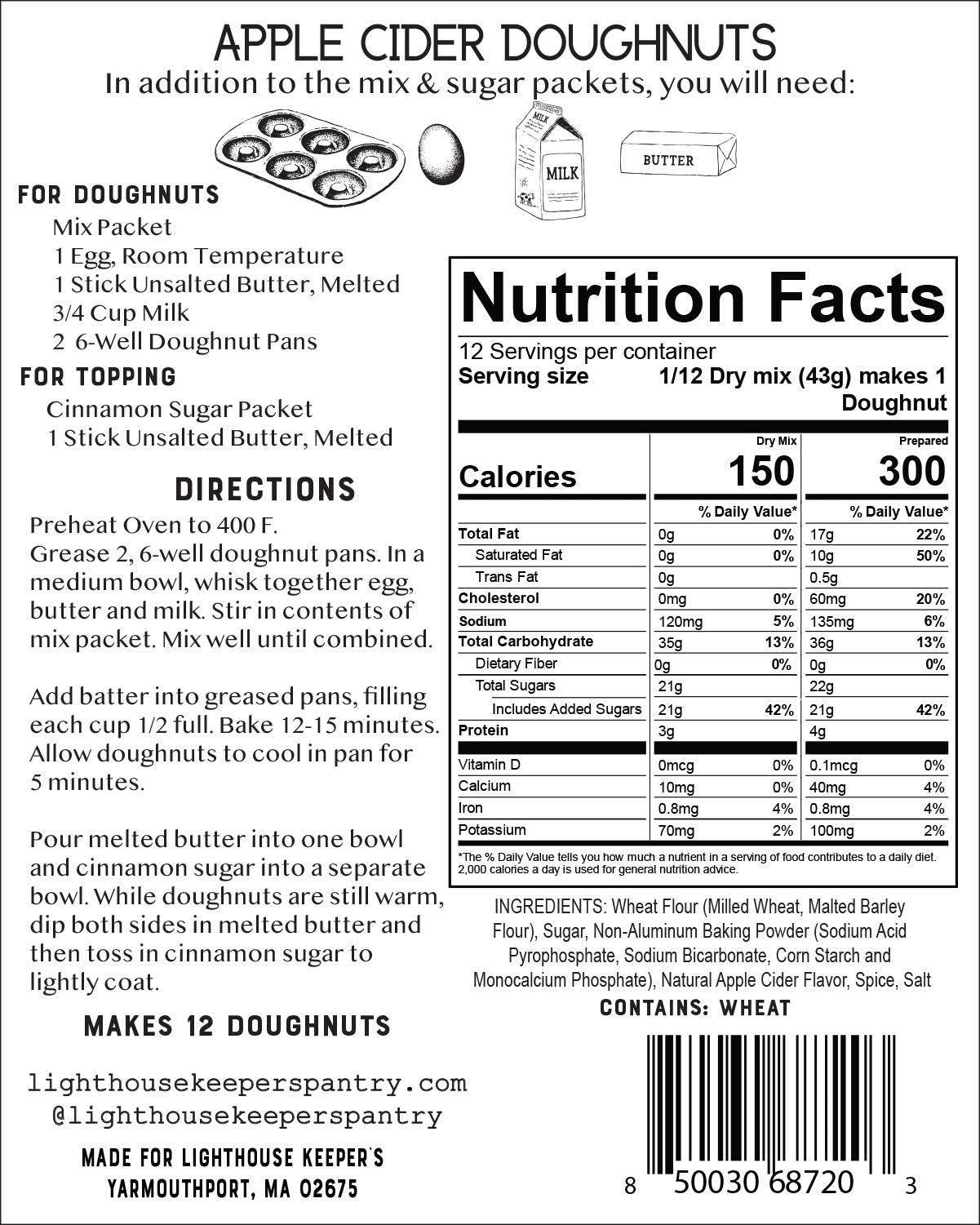 Apple Cider Donut Baking Mix
