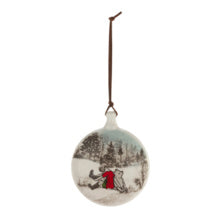 Pooh and Christopher Disc ornament