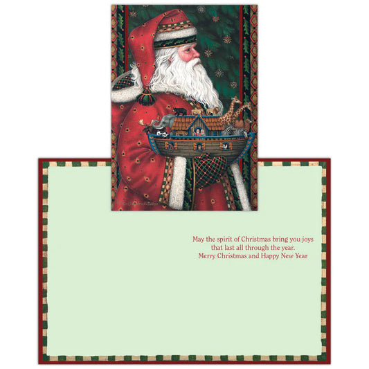 Santa Holding Ark Boxed Cards