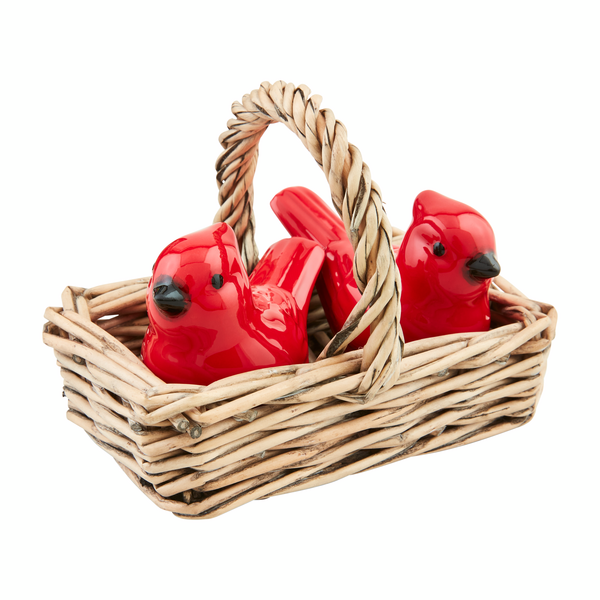 Cardinal Salt N Pepper Shakers w/ basket