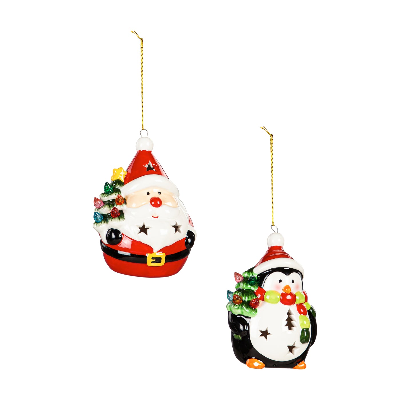 Led Ceramic Christmas Ornament