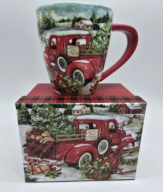 Snowy Truck Cafe Mug