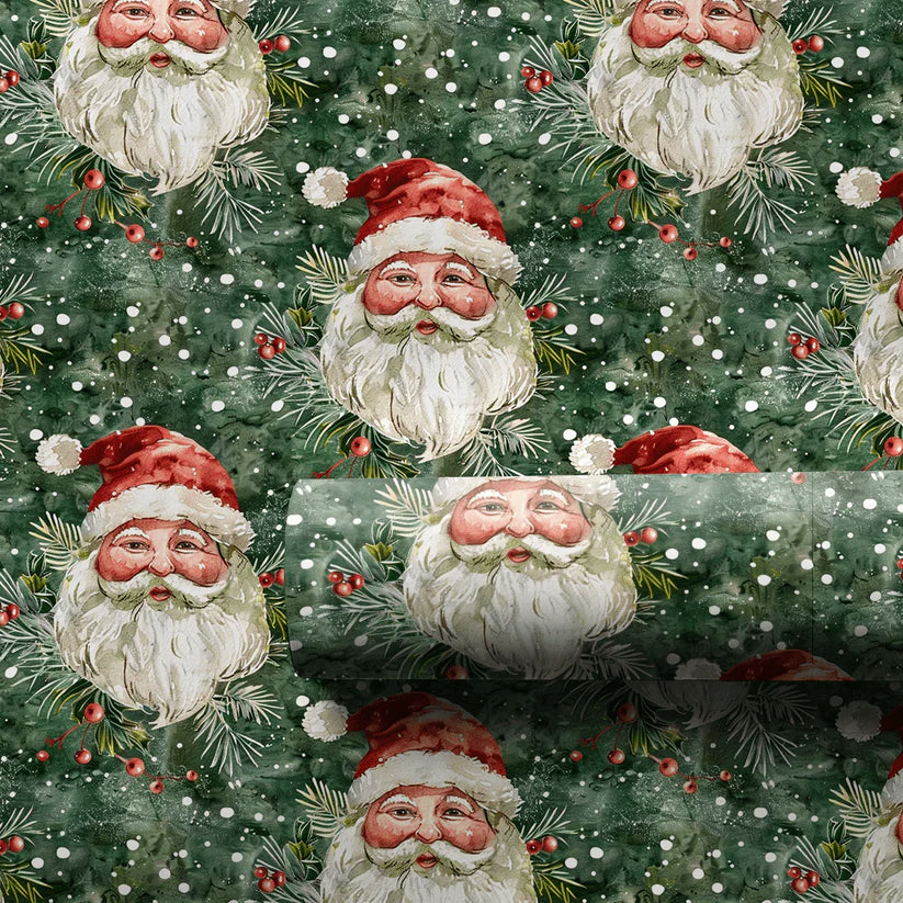 Pam's Santa wrapping paper