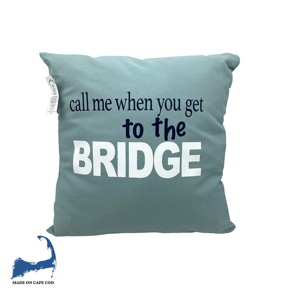 Cape Cod Bridge Pillow Sea Foam