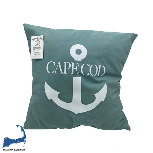 Sea Foam Cape Cod Anchor Pillow