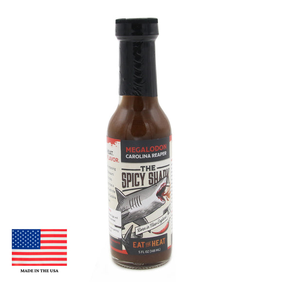 The Spicy Shark Megalodon Carolina Reaper Hot Sauce