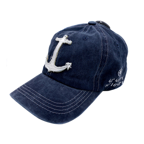 Navy Anchor Cape Cod Hat