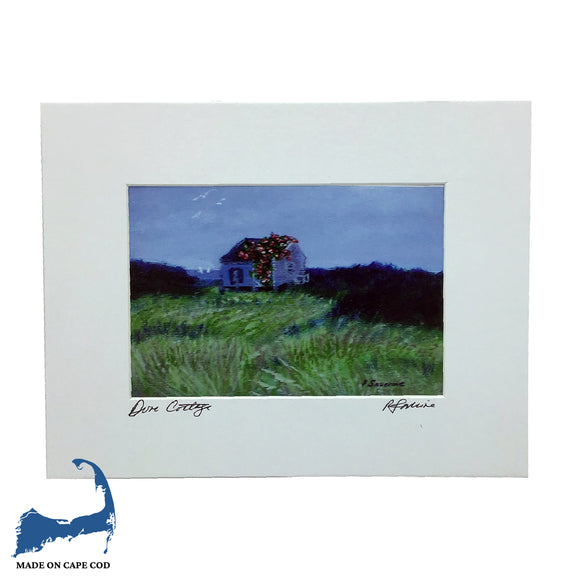 Dune Cottage Matted Print by Peter Saverine
